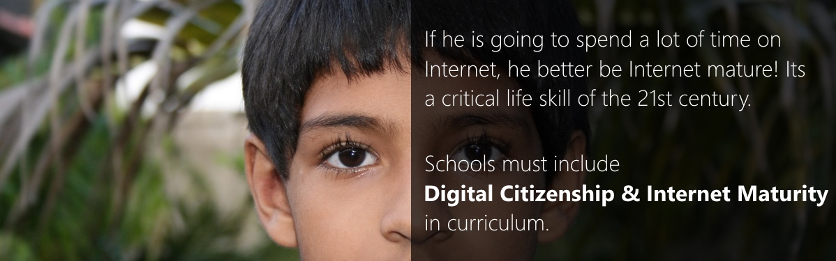 Digital Citizenship and Internet Maturity in Schools of India - Project Banner image